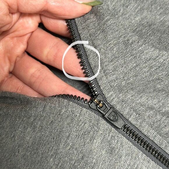 Kuhl Heather Gray Full Zip Organic Cotton Thumbhole Brava Hoody Medium - Picture 11 of 11